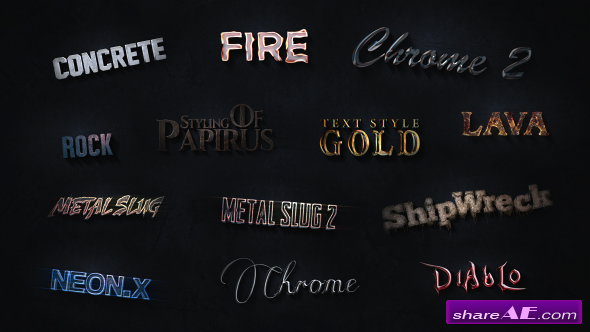 Videohive 3D Text Styles Cinematic Trailer ToolKit