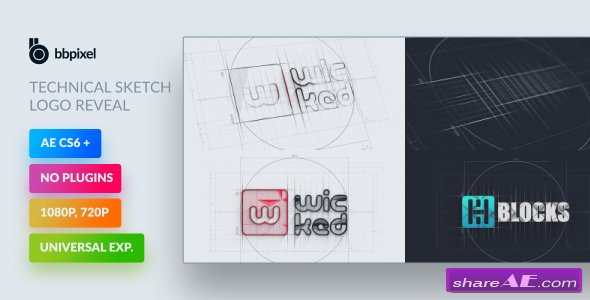 Videohive Technical Sketch Logo Reveal