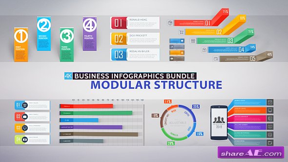 Videohive Business Infographics Bundle