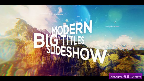 Videohive Big Titles Slideshow