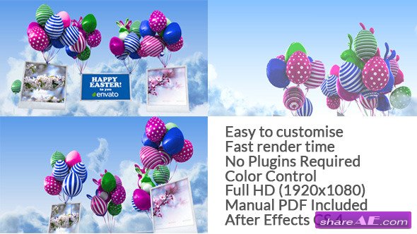 Videohive Easter Balloons