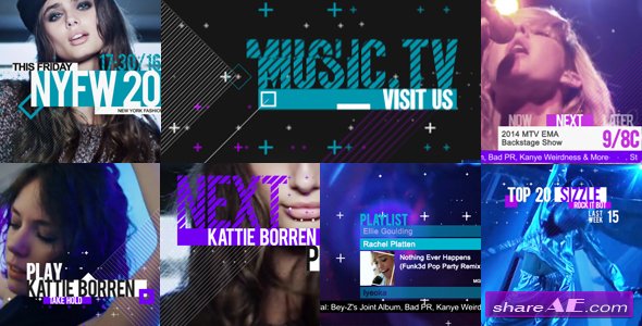 Videohive Music and Entertainment TV Broadcast Pack