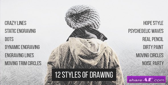 Videohive 12 Styles Of Drawing