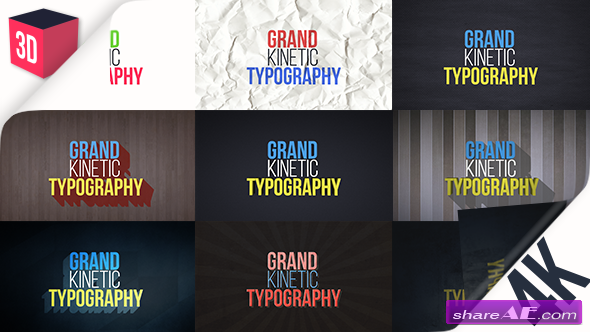 Videohive Grand Kinetic Typography