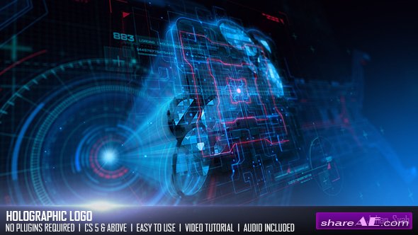 Videohive Holographic Logo 19581817