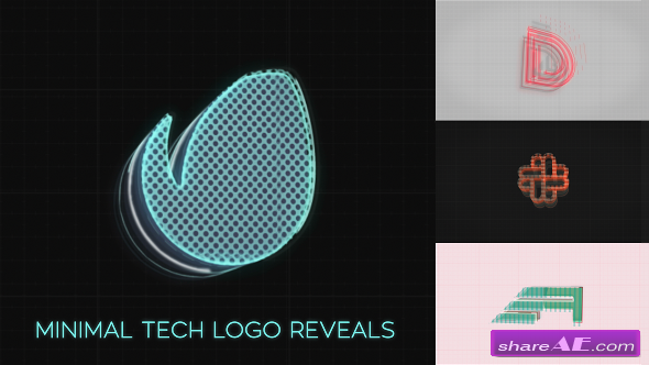 Videohive Minimal Tech Logo Reveals