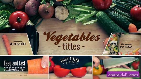 Videohive Vegetables Titles