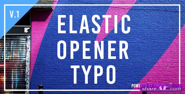Videohive Elastic Opener Typography