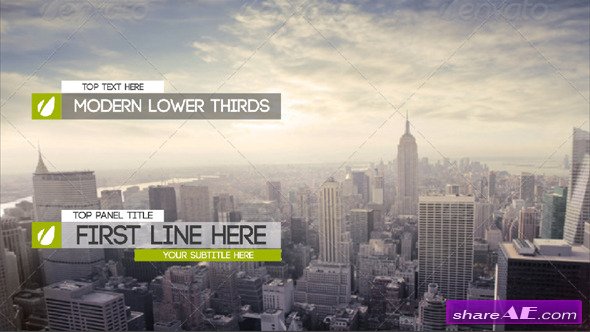 Videohive Modern And Clean Lower Thirds