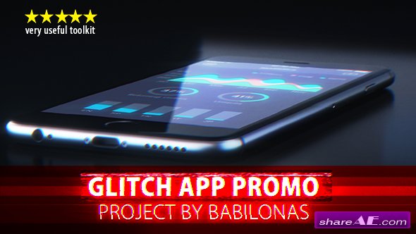 Videohive Glitch App Promo