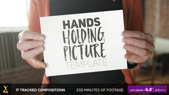 Videohive Hands Holding Pictures