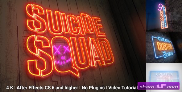 Videohive Neon Sign Kit With Photo Motion