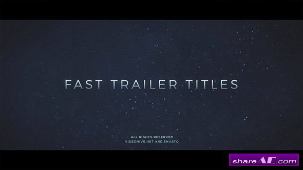 Videohive Fast Trailer Teaser
