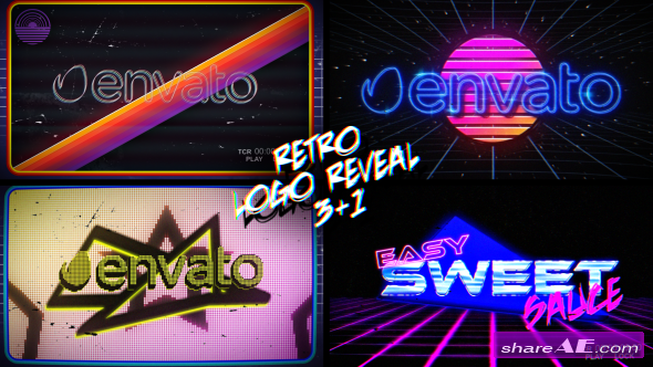 Videohive Retro Logo Reveal Pack Vol.2