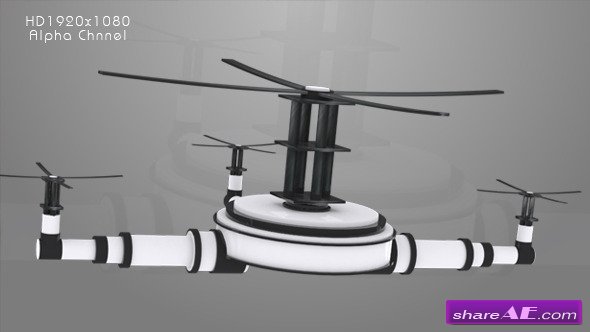Videohive Television - Drone Animation - Motion Graphic