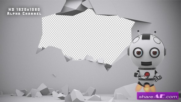 Videohive Robot SS2 - Wall Destruction - Motion Graphic