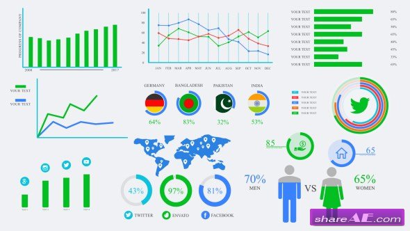 Videohive Mega Infographics Pack 20058312