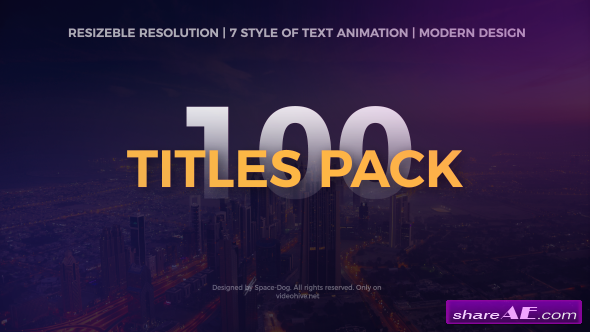 Videohive The Titles Pack
