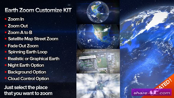 Videohive Earth Zoom Customize Kit 4