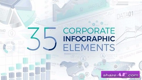35 Corporate Infographic Elements - After Effects Template (Motion Array)