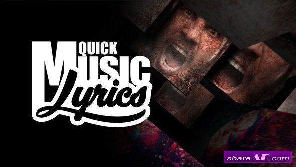 Videohive Quick Music Lyrics