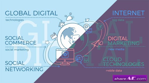 Videohive Global Digital World