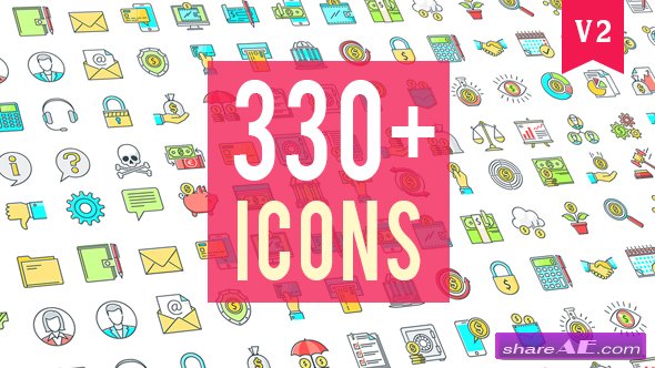 Videohive Icons Pack 330 Animated Icons