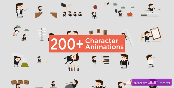 character animation after effects template free download