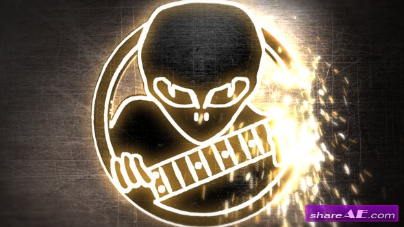 Videohive Welding Logo Reveal with Sparks
