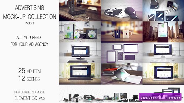 Videohive Advertising Mock Up Collection
