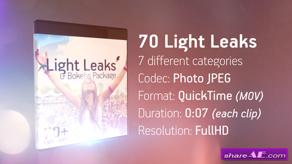 Videohive Light Leaks & Bokehs Package