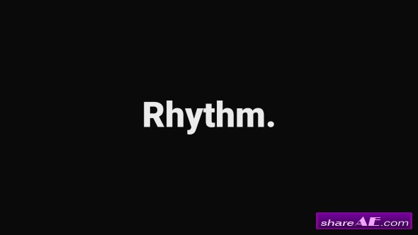 Videohive Rhythmic Typography