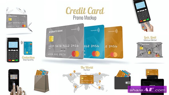Videohive Credit Card Promo Mock-up