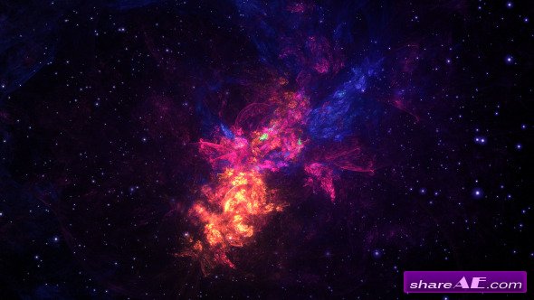Videohive Space Nebula Multicolor 2 - Motion Graphics