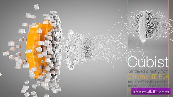 Videohive Cubist C4D Logo Animation