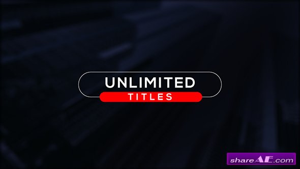 Videohive Unlimited Minimal Titles