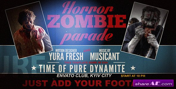 Videohive Horror Zombie Parade