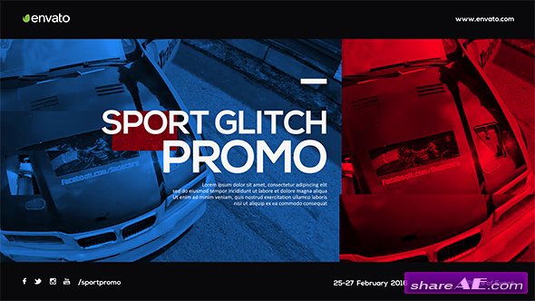 Videohive Sport Glitch Promo