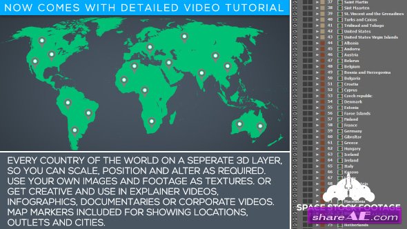 Videohive World Map Kit