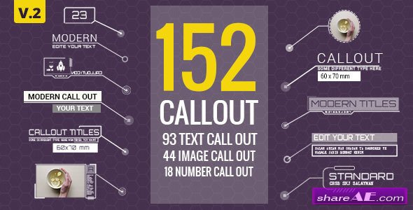 Videohive 152 Call-Out Titles