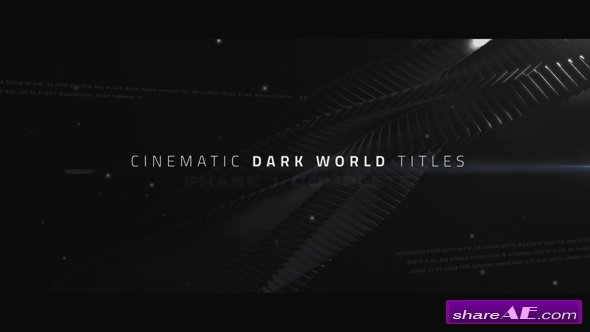Videohive Cinematic Titles - Dark World