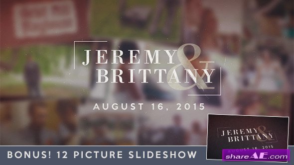 Videohive Wedding Moments Slideshow