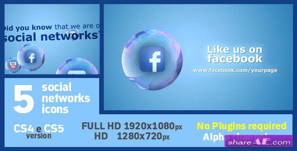 Videohive Social Soap Bubble Icon