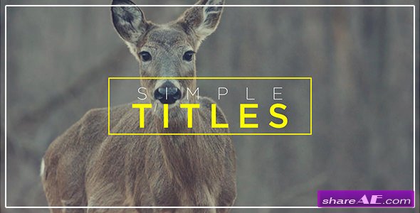 Videohive Minimal Transitions & Titles