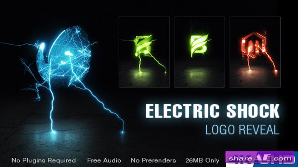 Videohive Electric Shock Logo Reveal