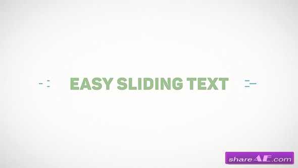 Videohive Easy Sliding Text