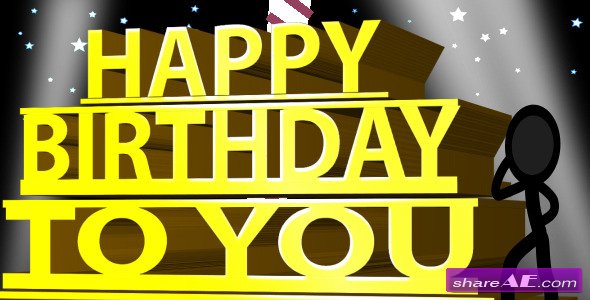 Happy Birthday Ecard - Inkman - Project for After Effects (Videohive)