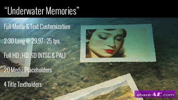 Underwater Memories Slideshow - After Effects Project (Videohive)