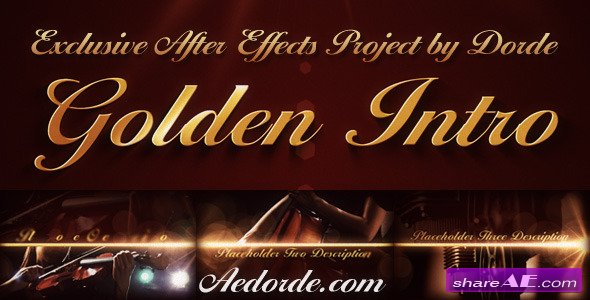 Golden Intro - After Effects Project (Videohive)