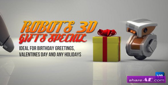 Robots 3D gifts special - After Effects Project (Videohive)